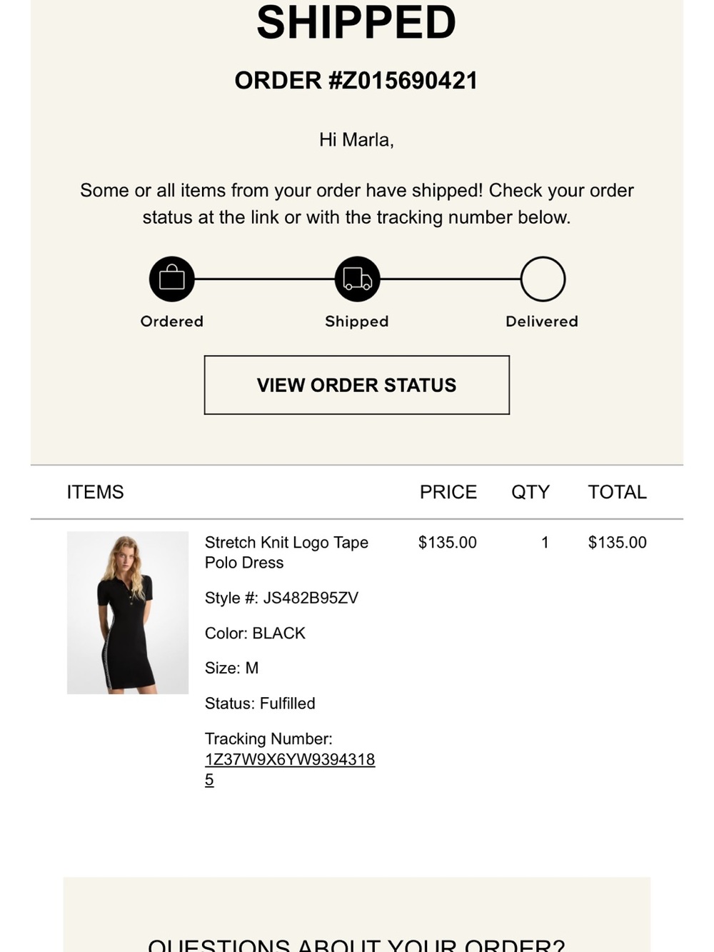 MICHAEL Michael Kors Black Logo-Tape Polo Midi Dress